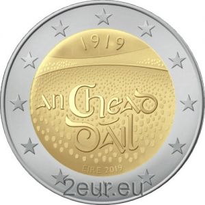 IRELAND 2 EURO 2019 - 100TH ANNIVERSARY OF THE FIRST  ASSEMBLY OF DAILI EIREANN 
